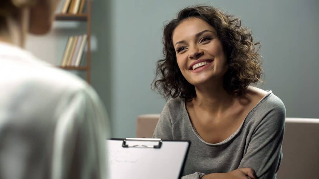 A woman enjoys anxiety treatment boca raton